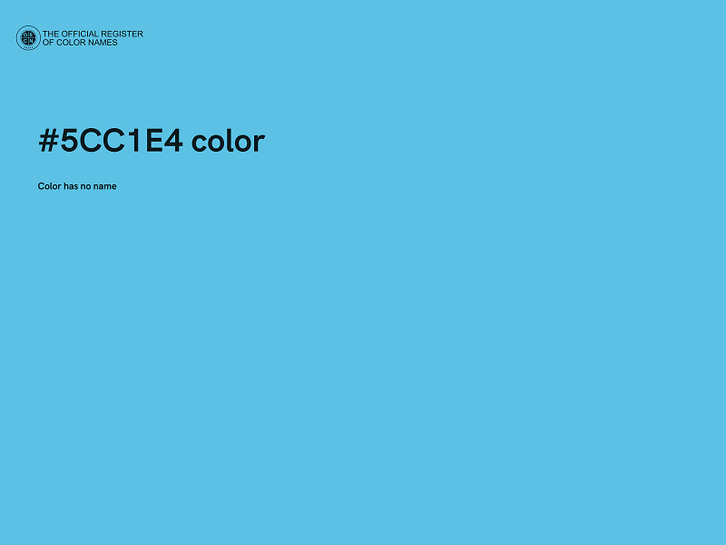 #5CC1E4 color image