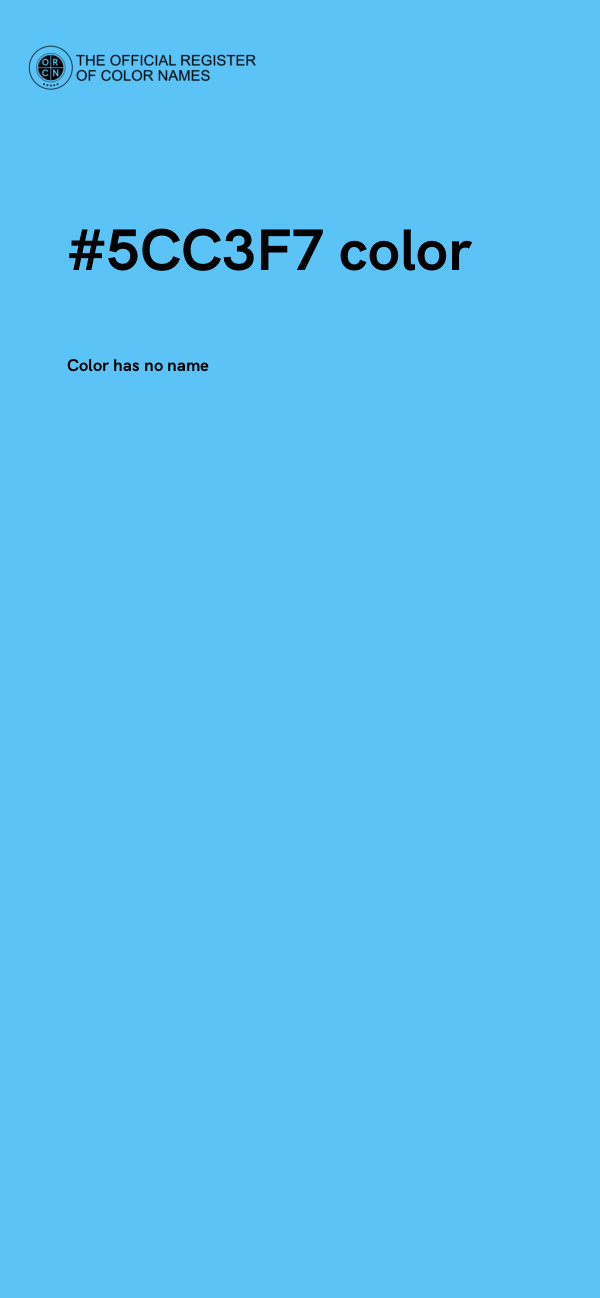 #5CC3F7 color image