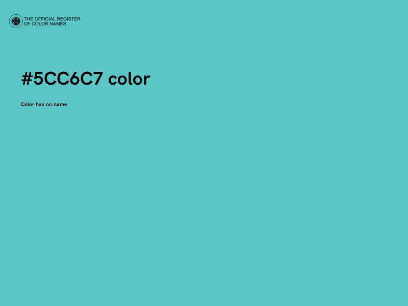 #5CC6C7 color image