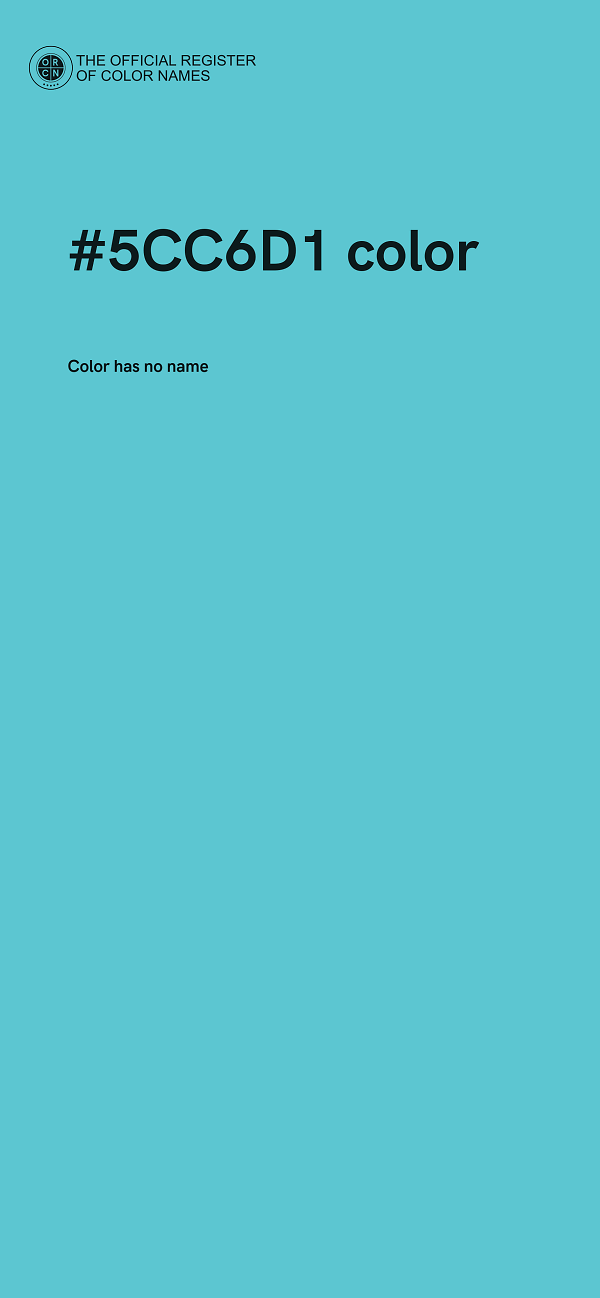 #5CC6D1 color image