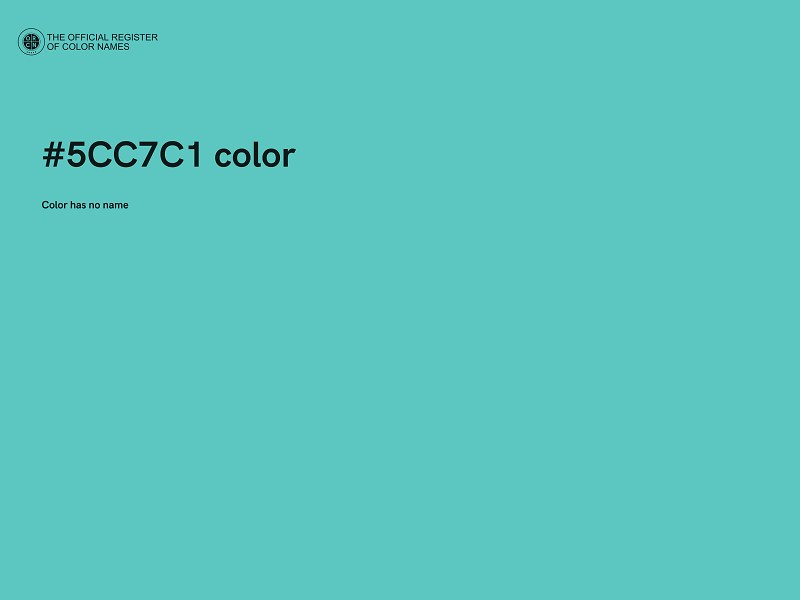 #5CC7C1 color image