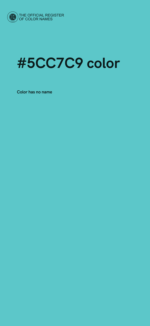 #5CC7C9 color image