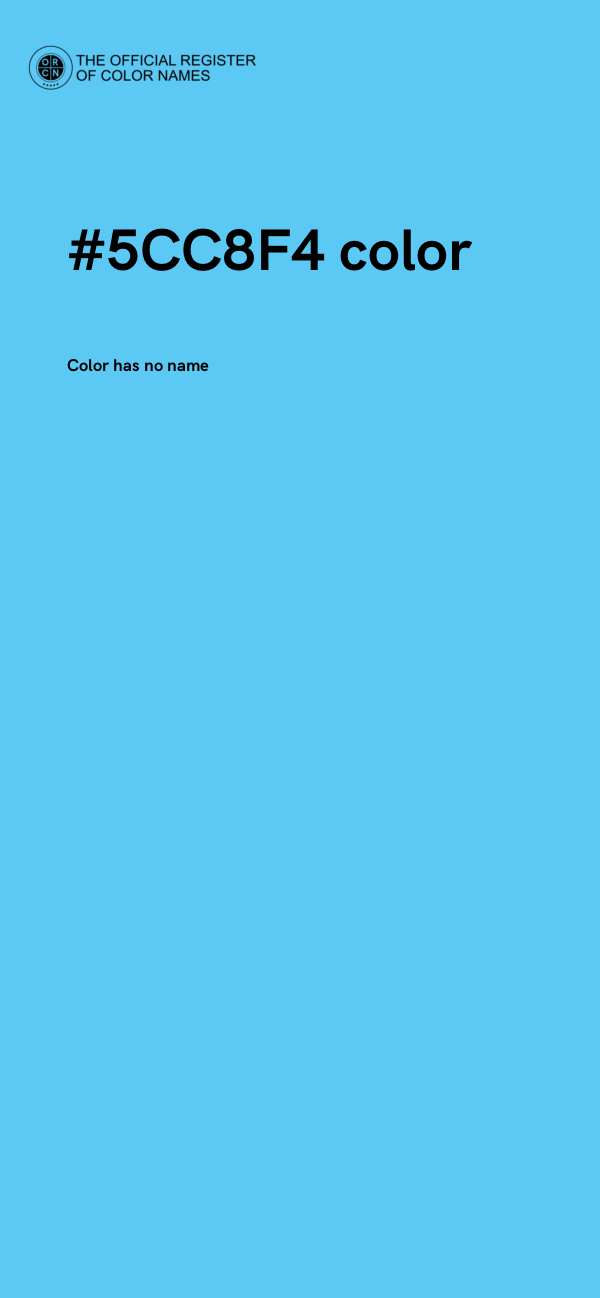#5CC8F4 color image