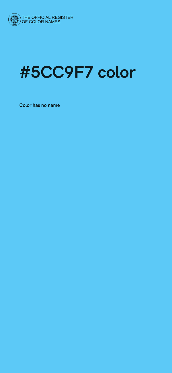 #5CC9F7 color image