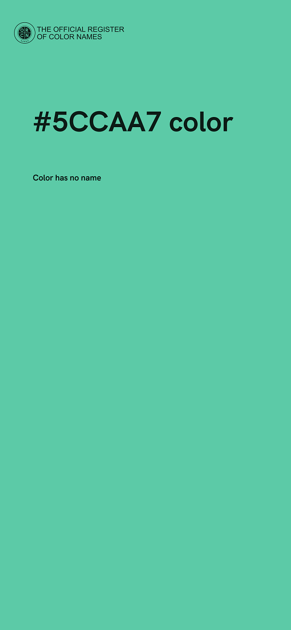 #5CCAA7 color image