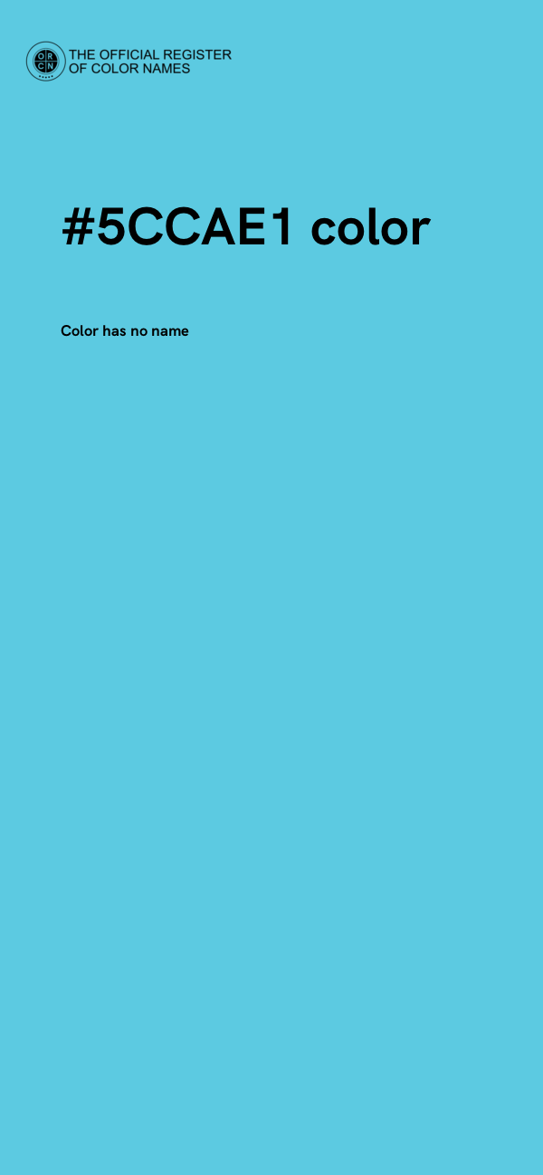 #5CCAE1 color image