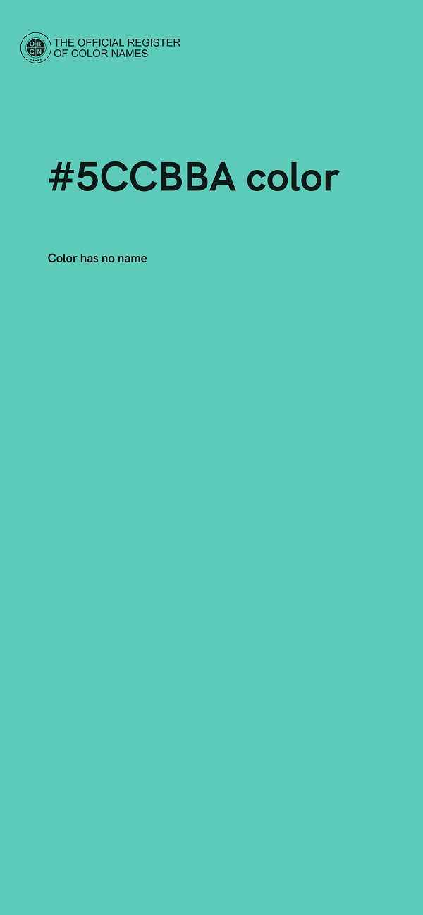 #5CCBBA color image