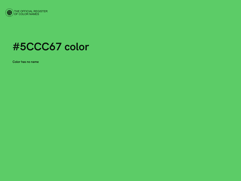 #5CCC67 color image