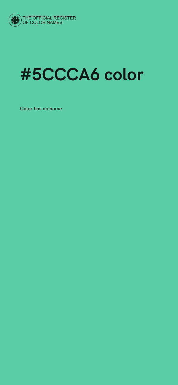 #5CCCA6 color image