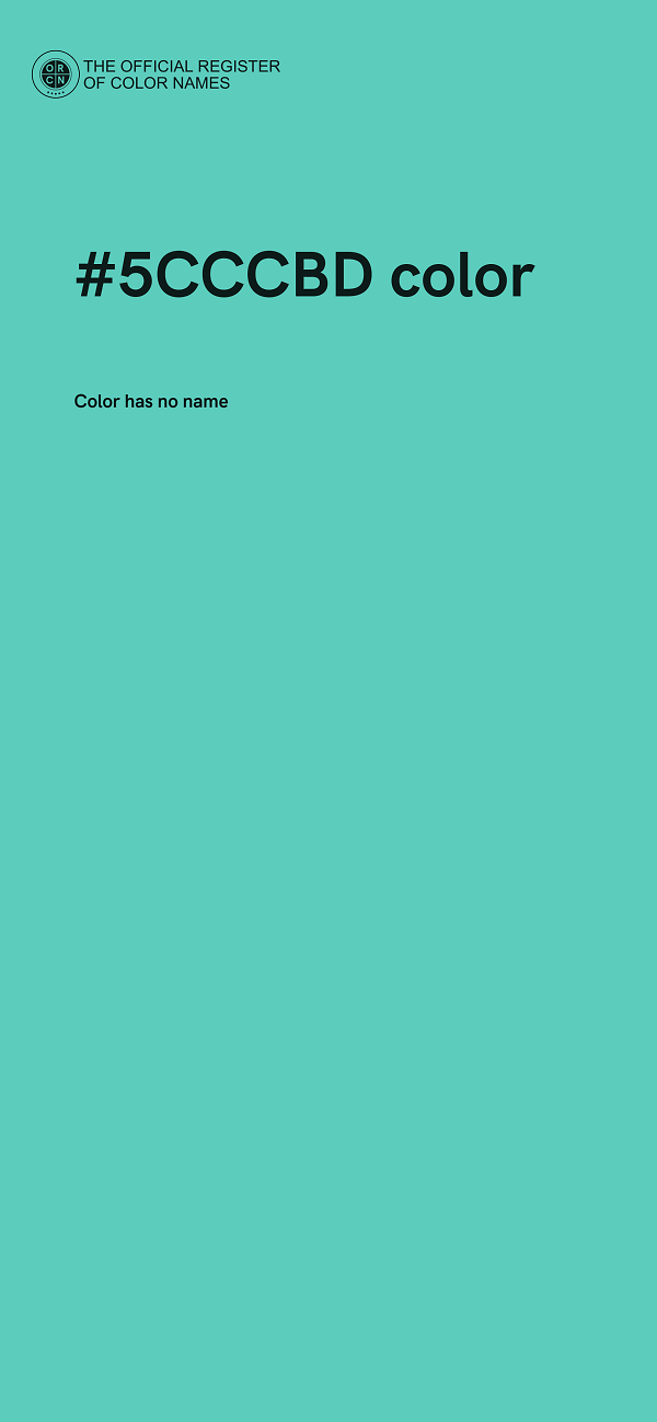 #5CCCBD color image