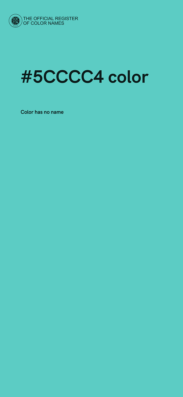 #5CCCC4 color image