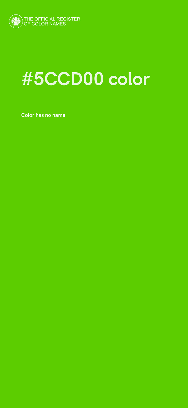 #5CCD00 color image
