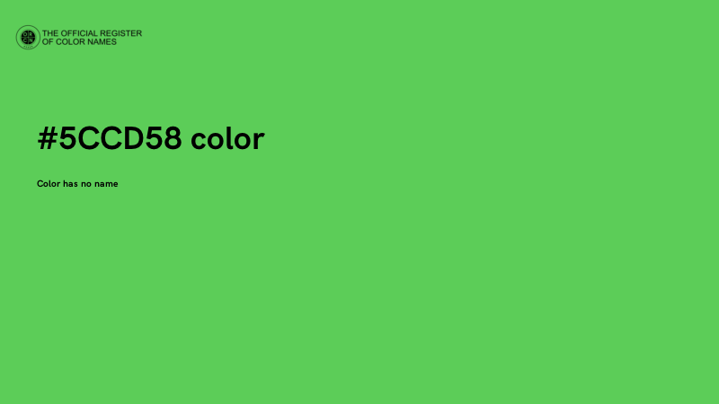 #5CCD58 color image