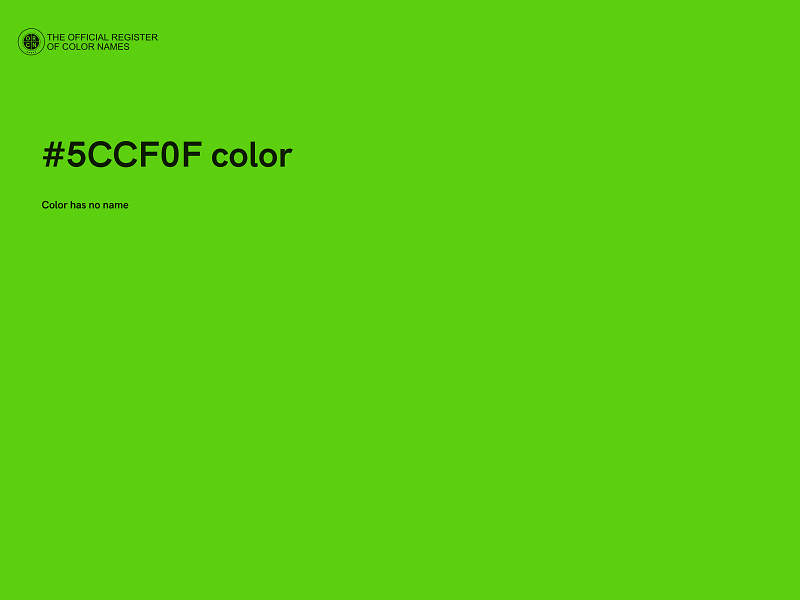 #5CCF0F color image