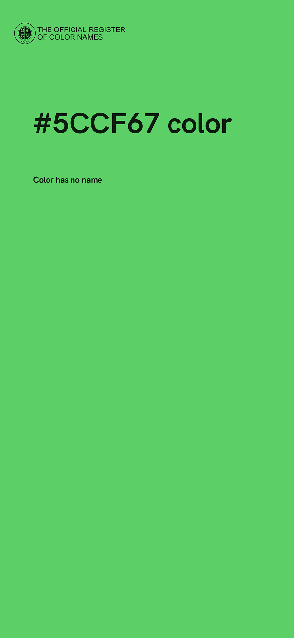 #5CCF67 color image