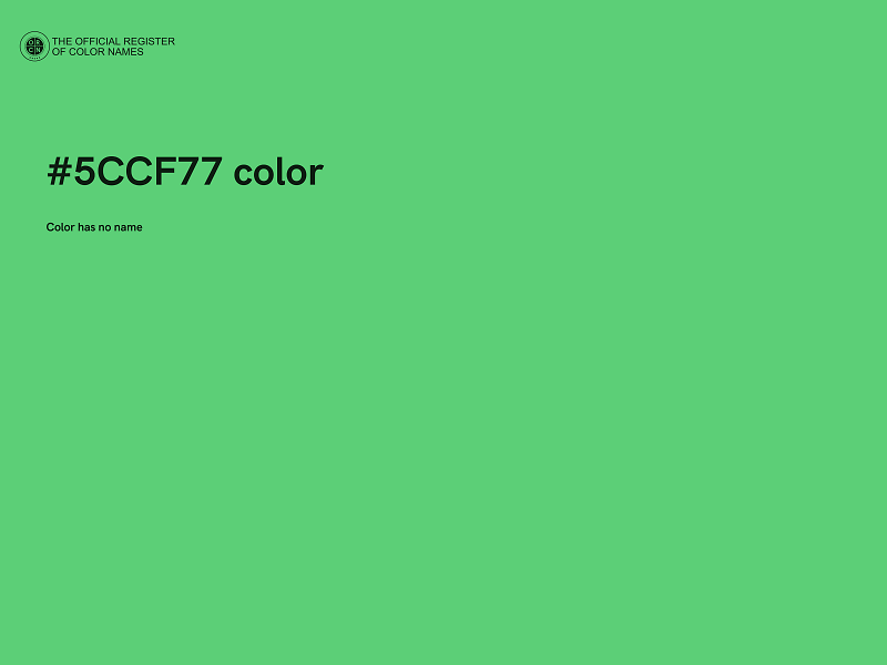 #5CCF77 color image