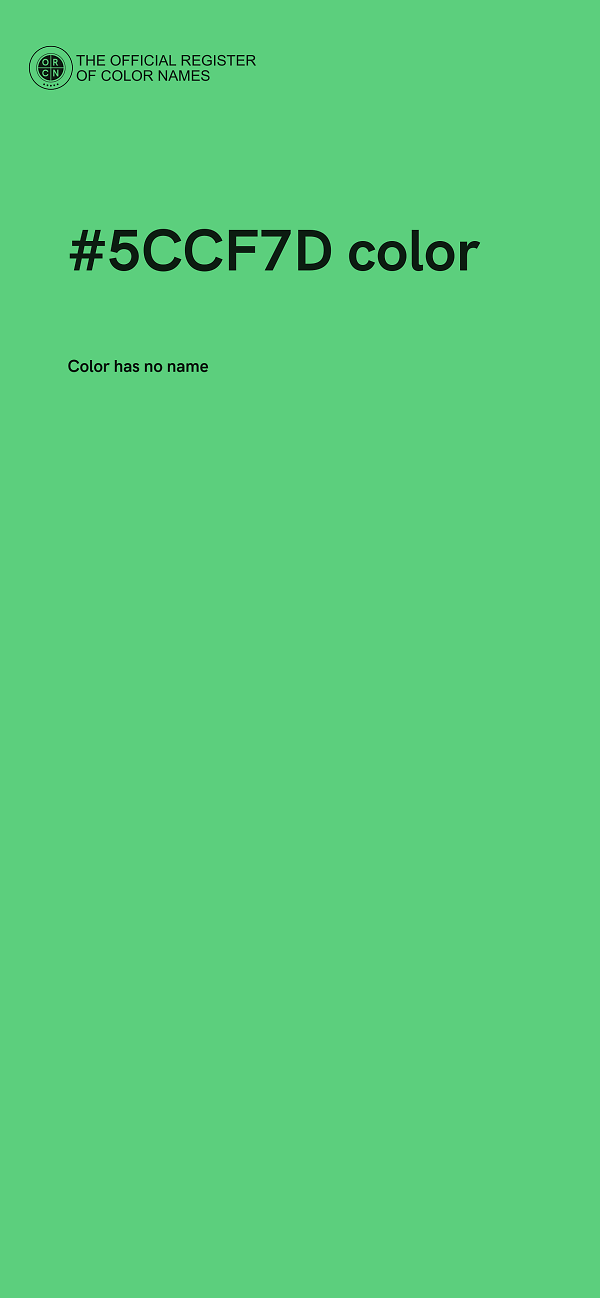 #5CCF7D color image