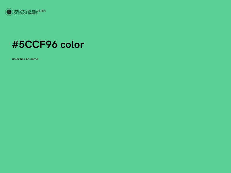 #5CCF96 color image