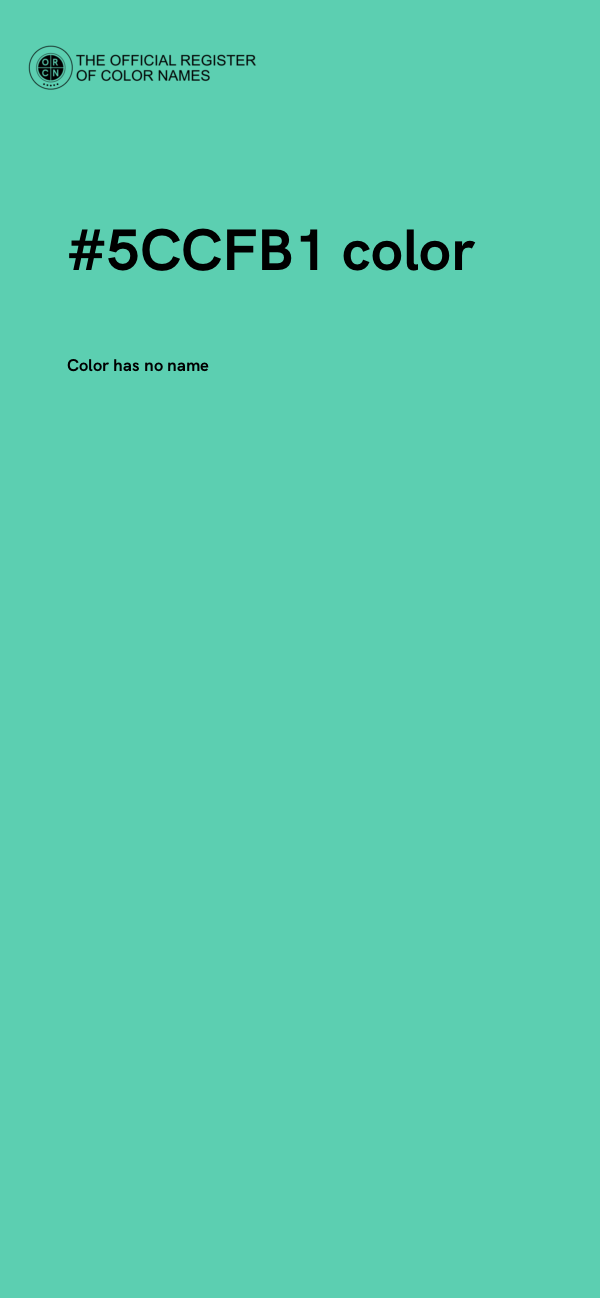 #5CCFB1 color image