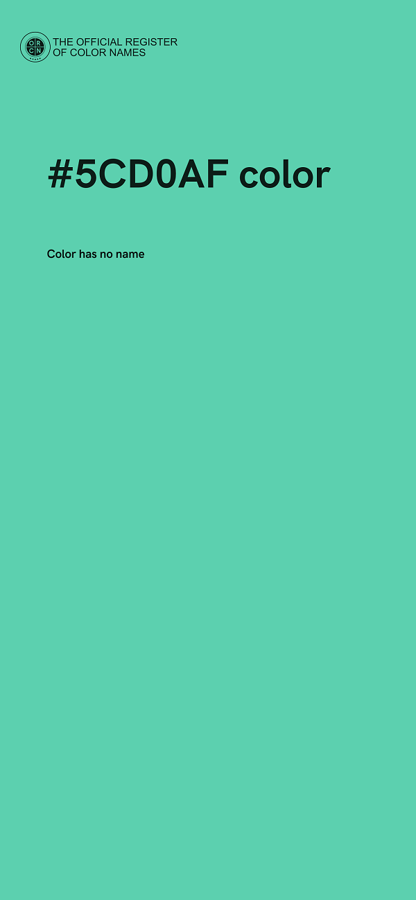 #5CD0AF color image