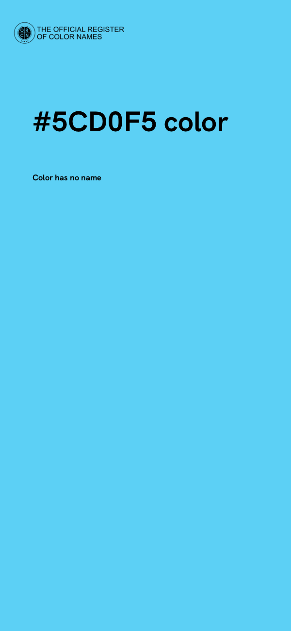 #5CD0F5 color image