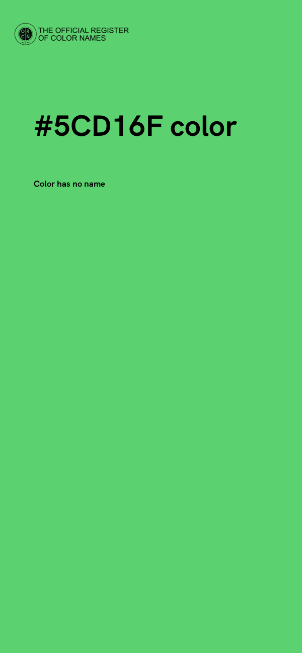 #5CD16F color image