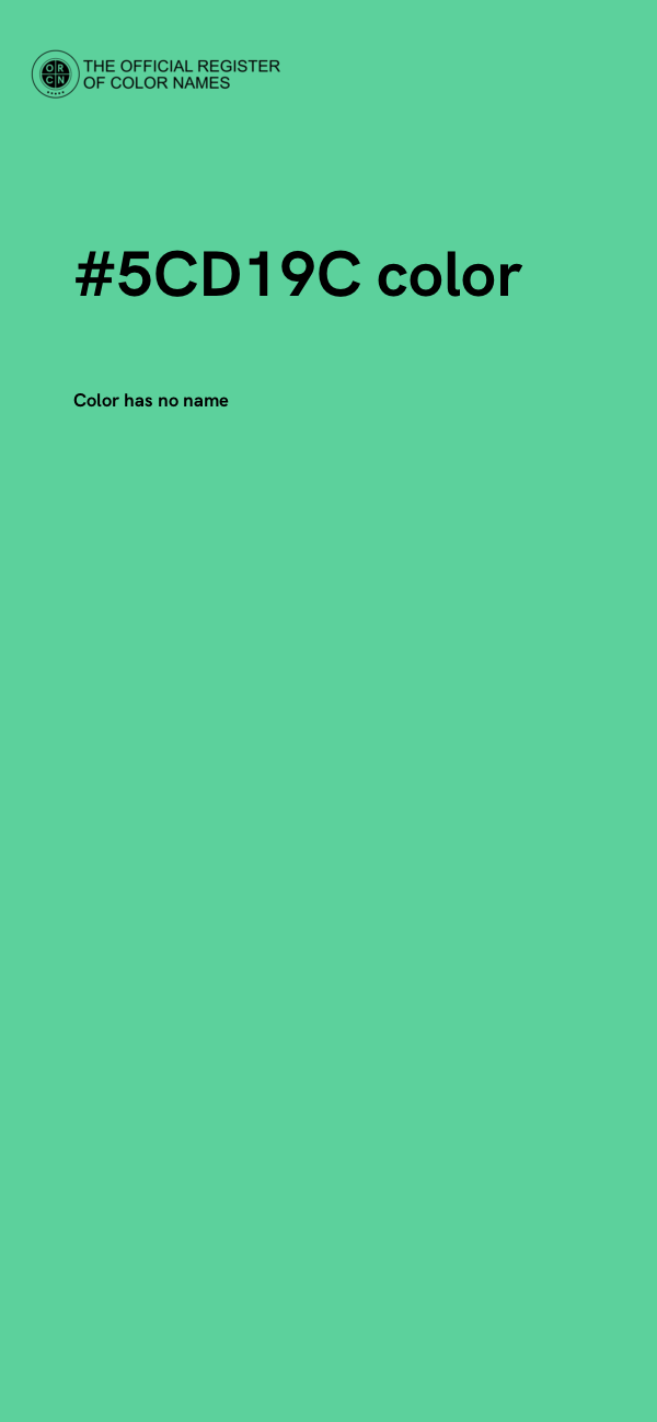 #5CD19C color image
