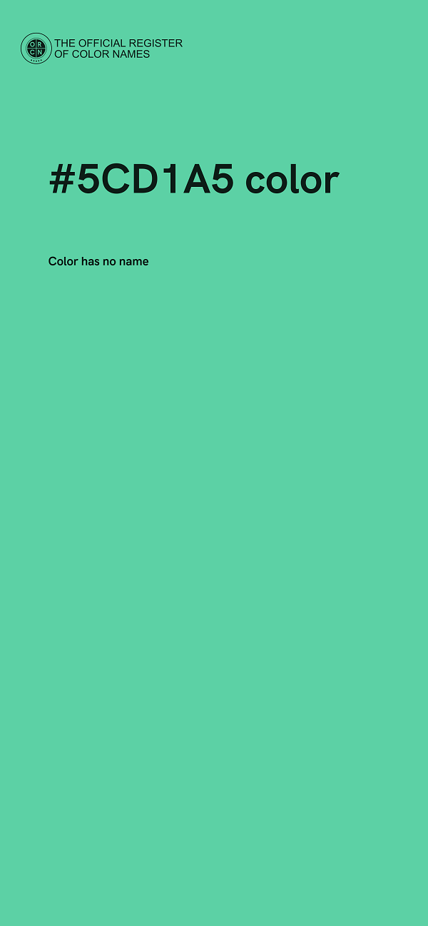 #5CD1A5 color image