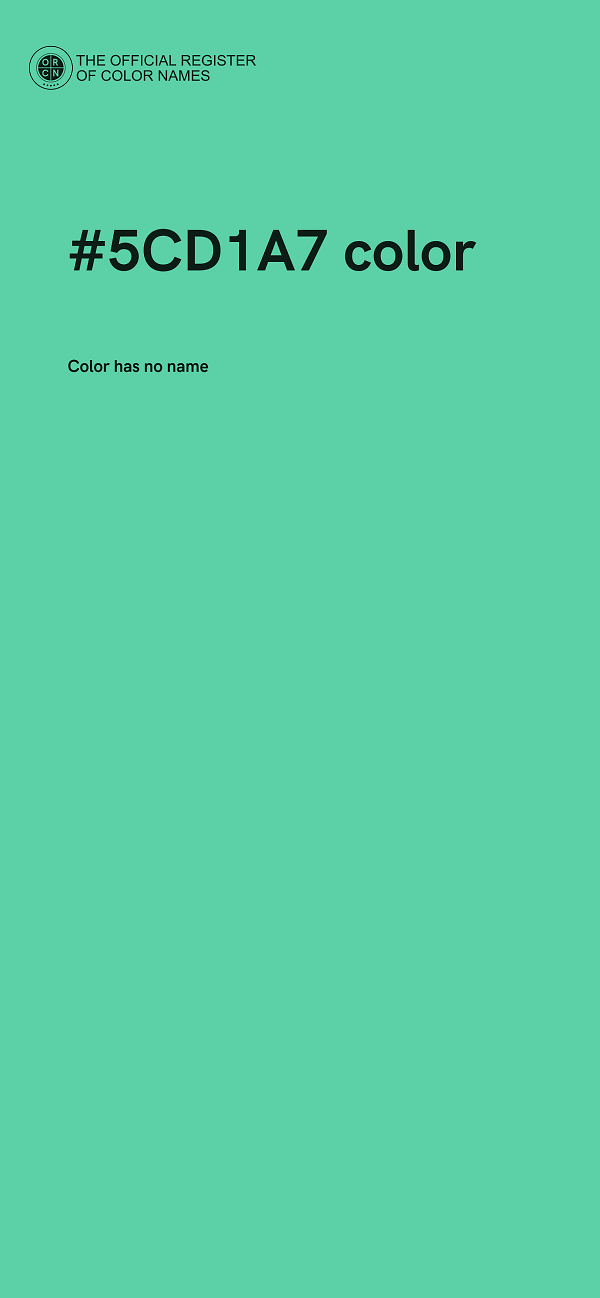 #5CD1A7 color image