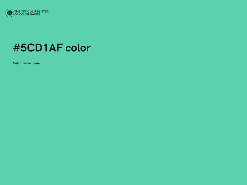 #5CD1AF color image