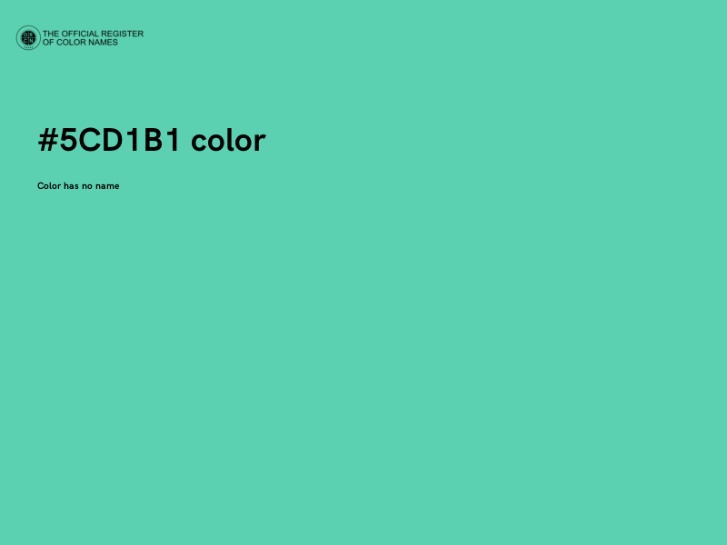 #5CD1B1 color image