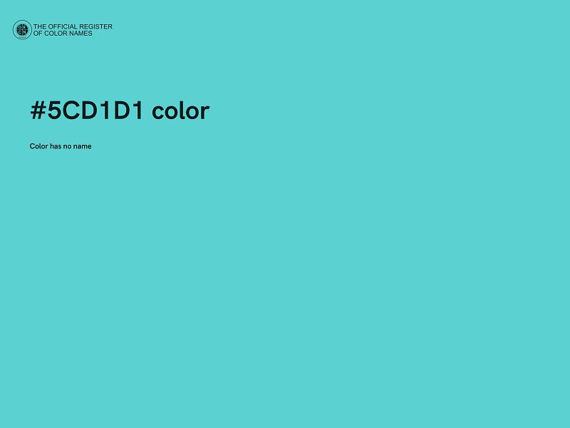 #5CD1D1 color image