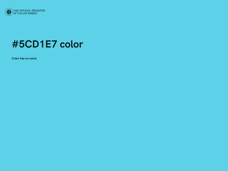 #5CD1E7 color image