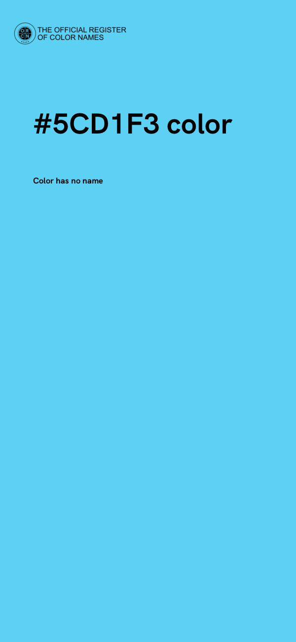 #5CD1F3 color image