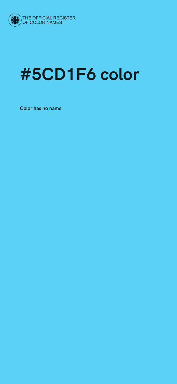 #5CD1F6 color image