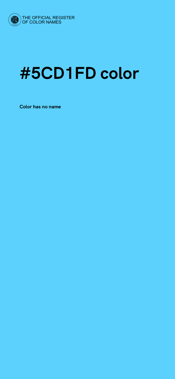 #5CD1FD color image