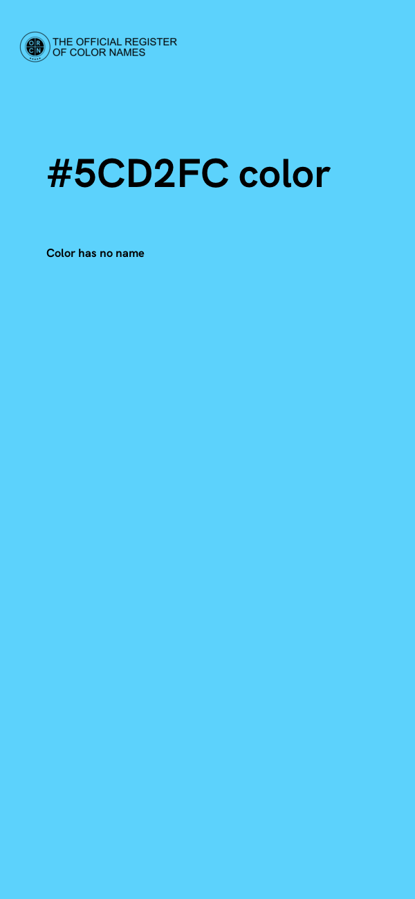 #5CD2FC color image