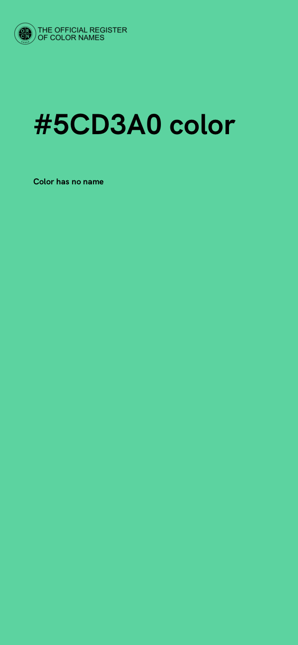 #5CD3A0 color image