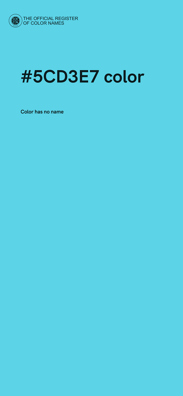 #5CD3E7 color image