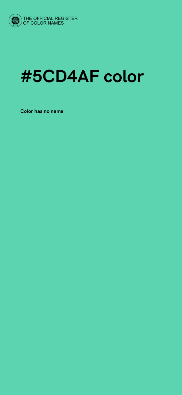 #5CD4AF color image