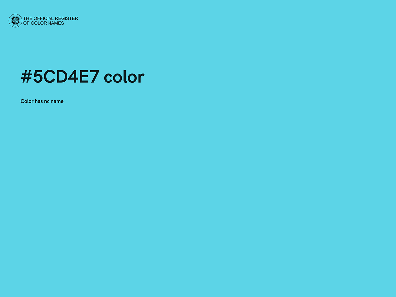 #5CD4E7 color image