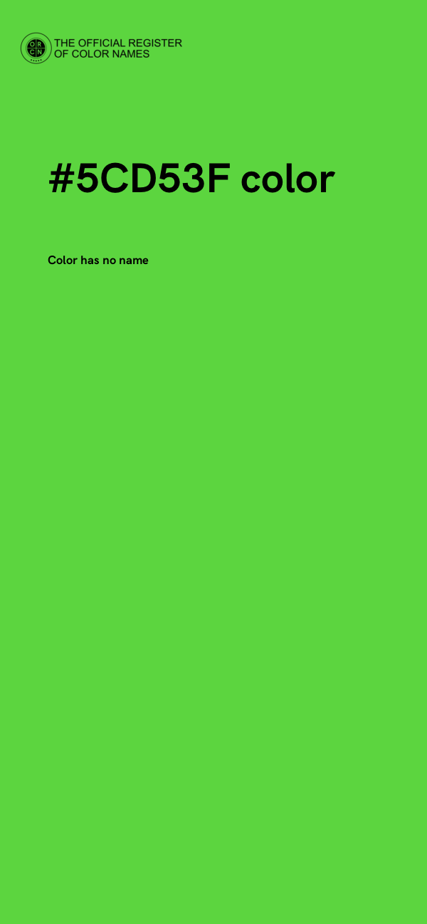 #5CD53F color image