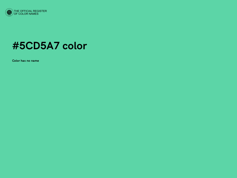 #5CD5A7 color image