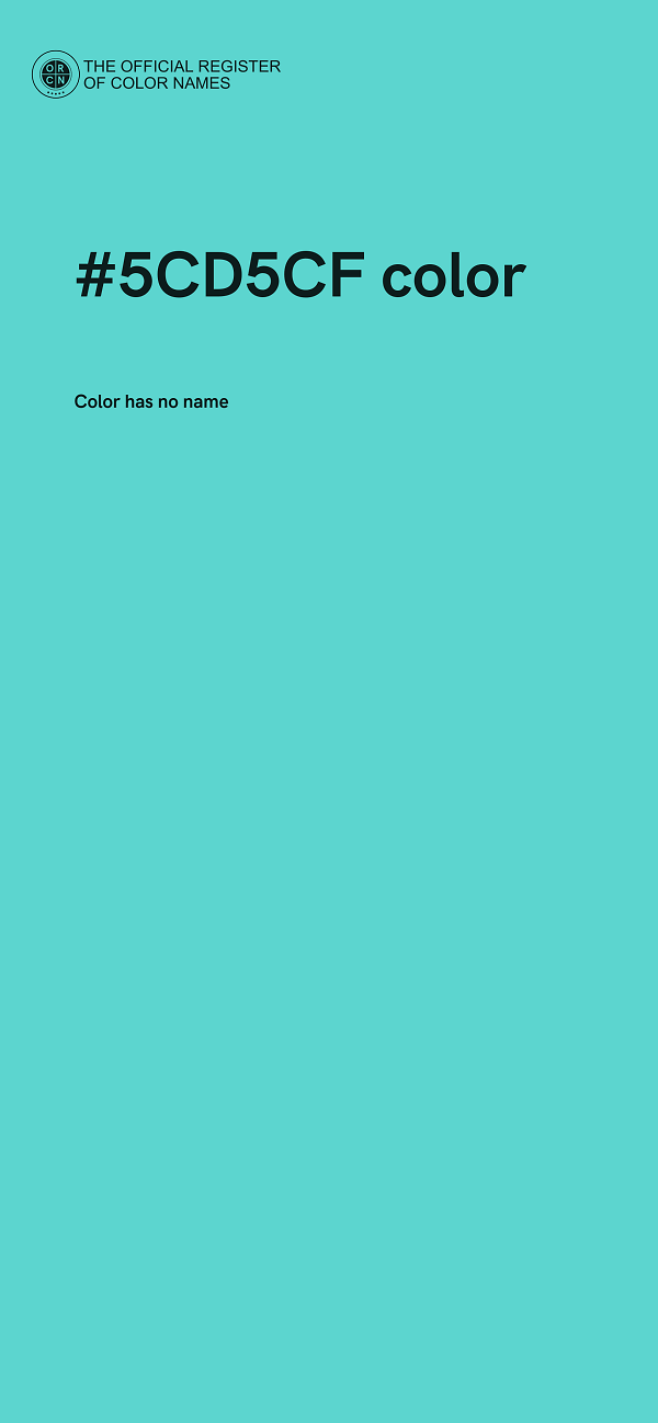 #5CD5CF color image