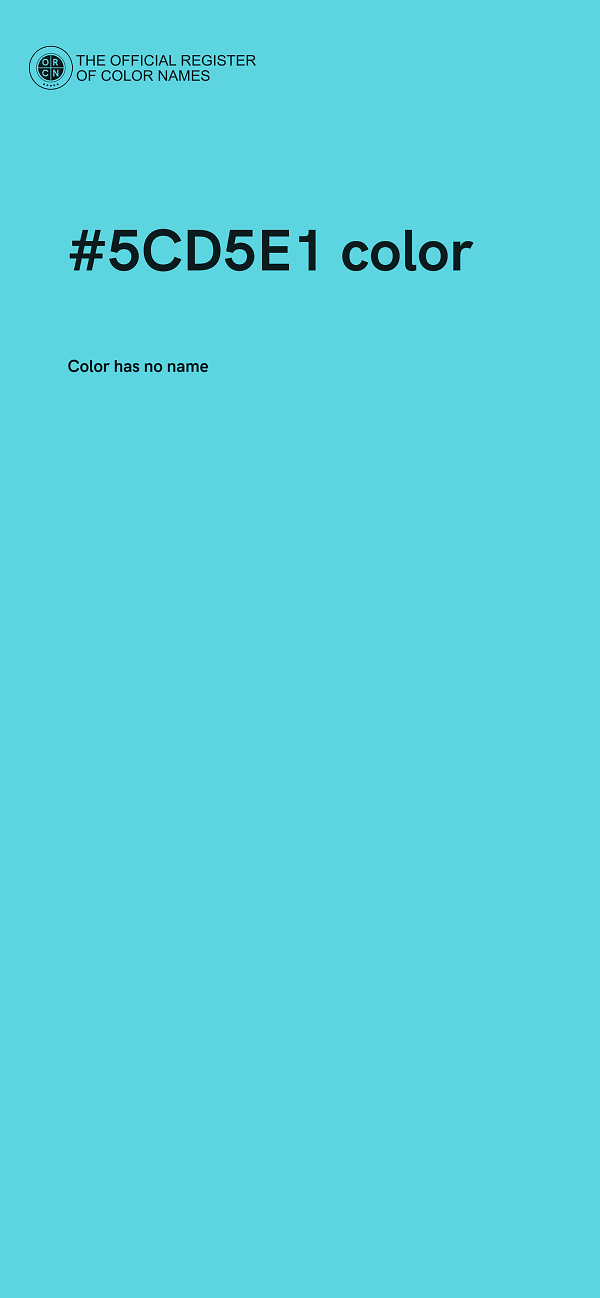 #5CD5E1 color image
