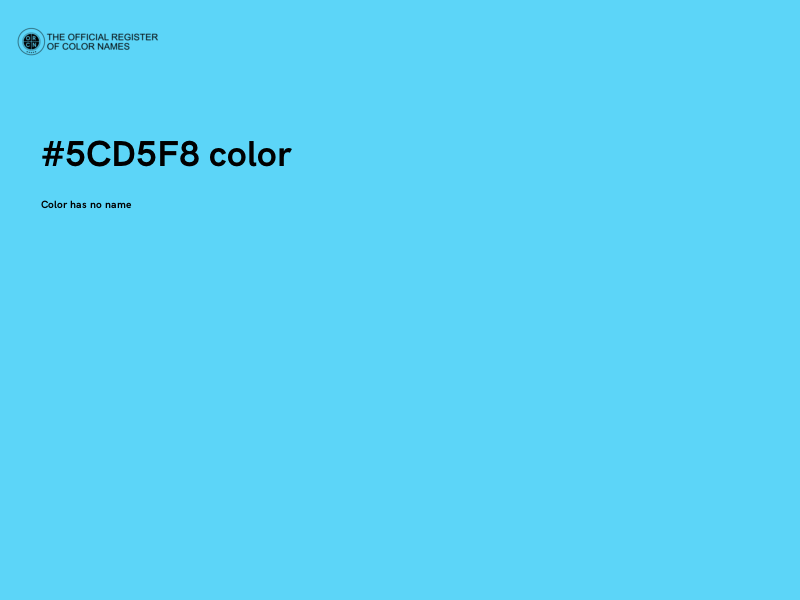 #5CD5F8 color image