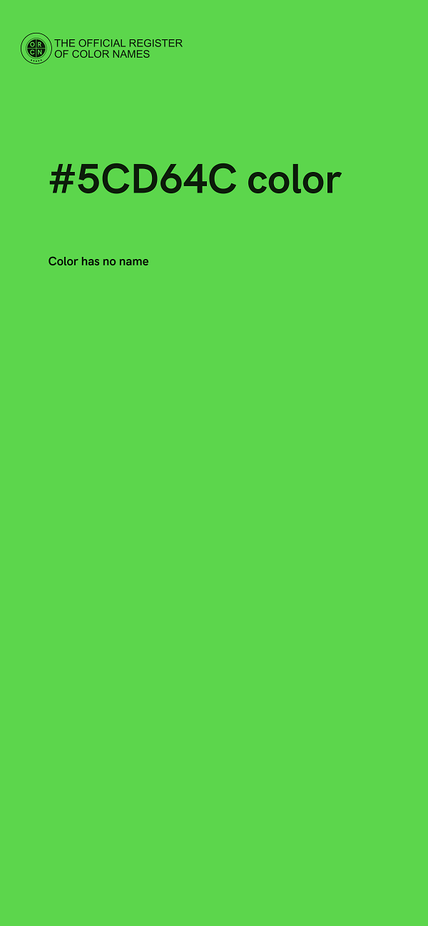#5CD64C color image