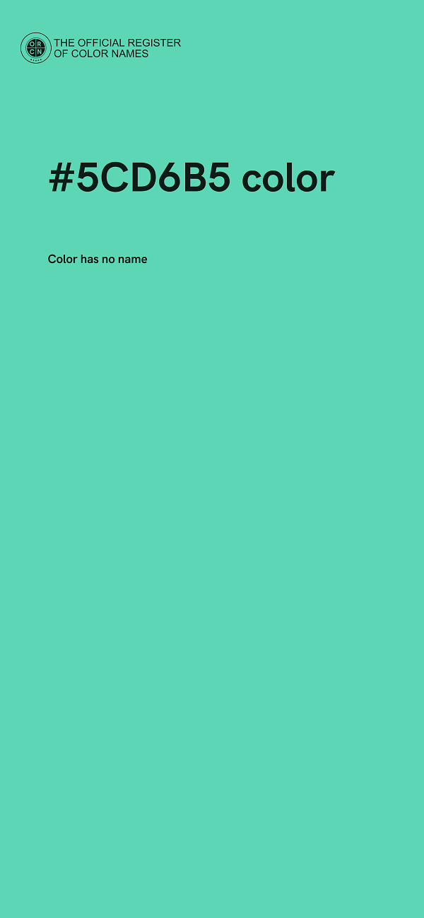#5CD6B5 color image