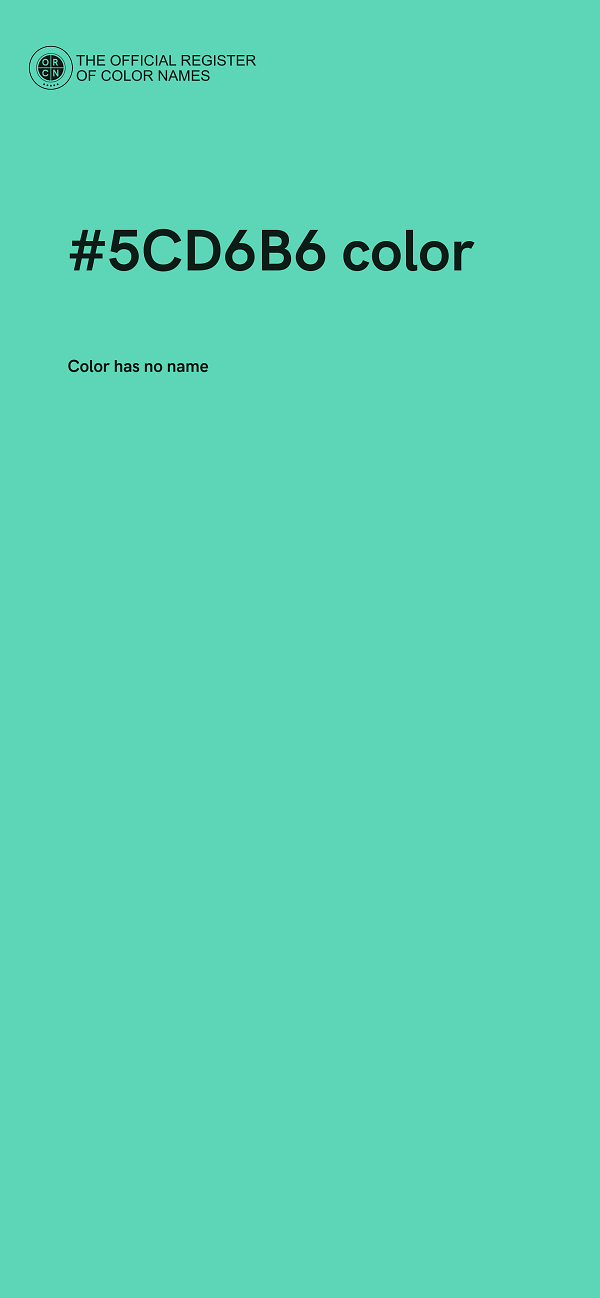 #5CD6B6 color image