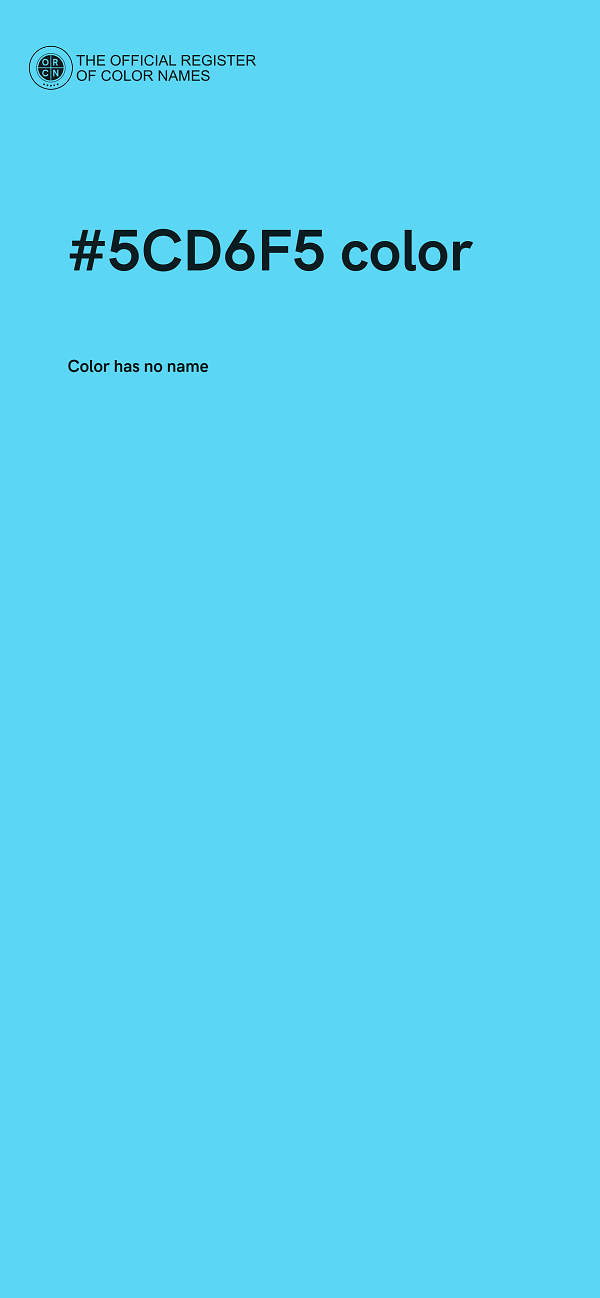 #5CD6F5 color image